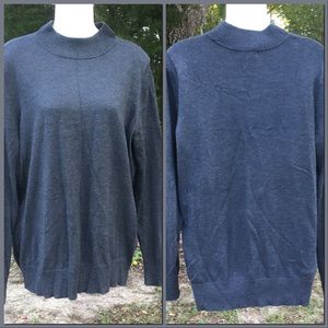 Mock turtleneck sweater, sz 18